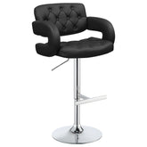 Orleans Furniture - Coaster - Brandi Adjustable Bar Stool Black and Chrome - 102555